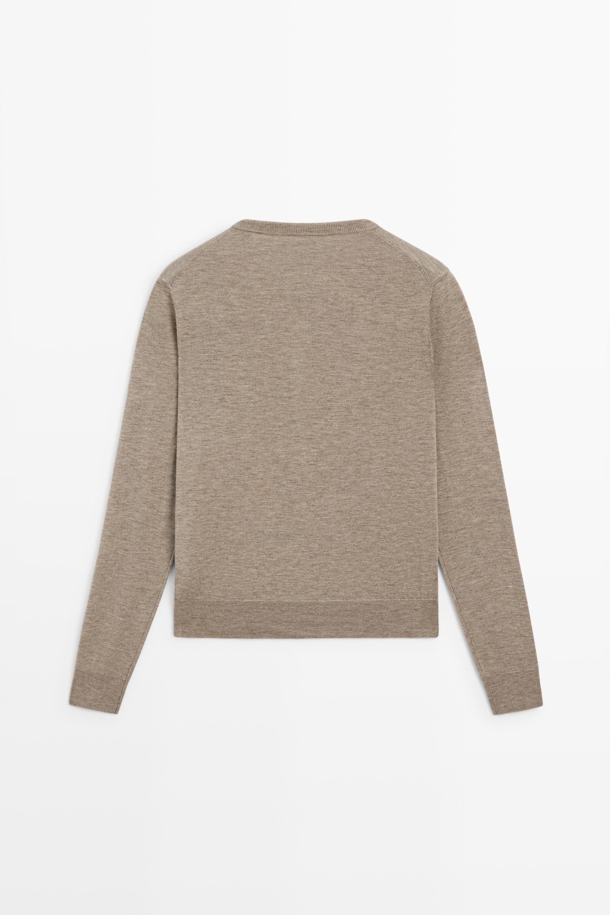 Cardigan en maille fine col rond